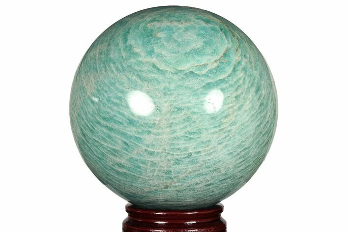 Chatoyant, Polished Amazonite Sphere - Madagascar #223310